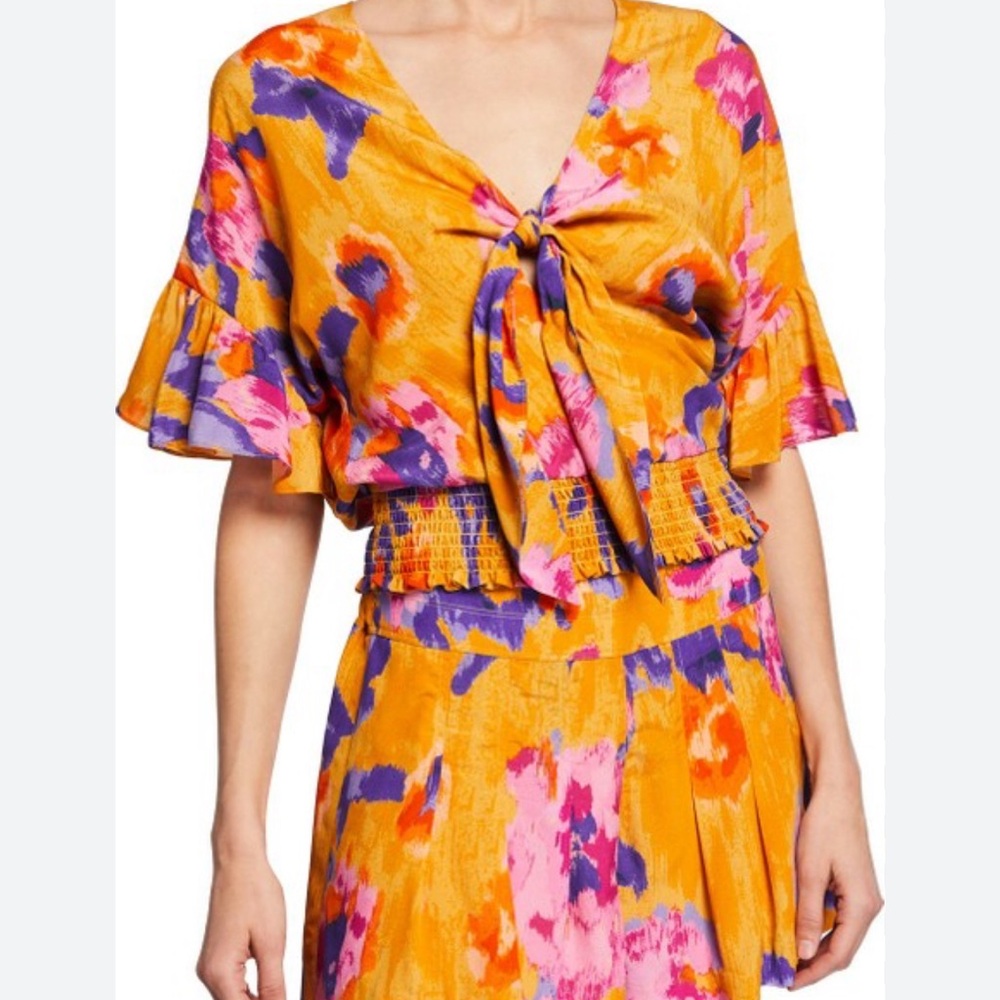 Ramy Brook floral set (short & top)